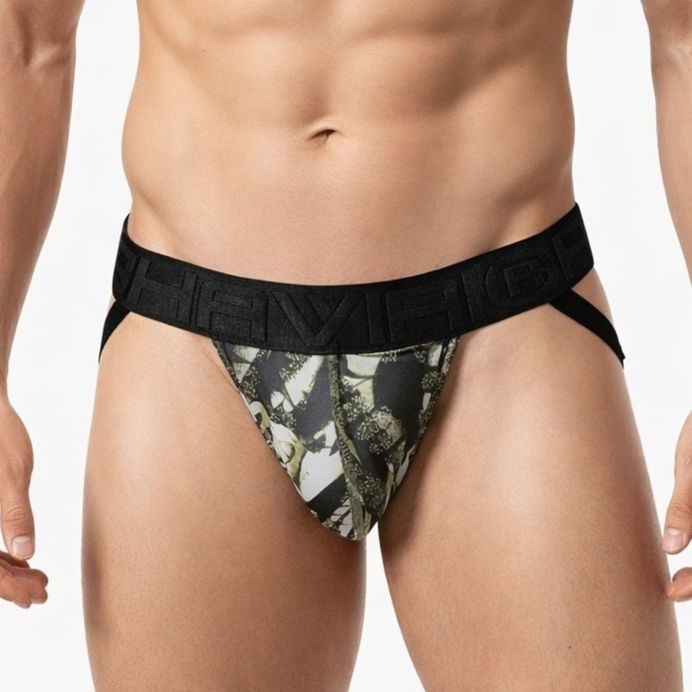 Hawai Small (28-30) Camouflage Jockstrap Athletic Supporter Green Black NEW